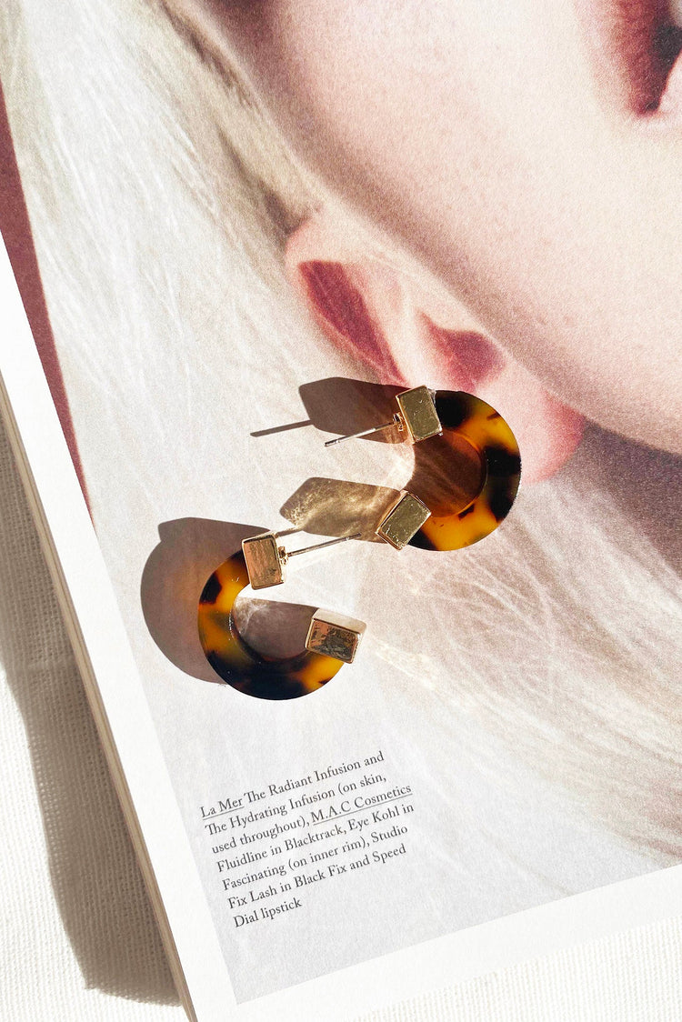 Beats For You Earrings - Brown | Sage and Paige AUS.