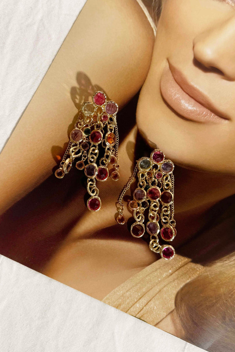 Ethereal Cascade Earrings - Multi ACCESSORIES Sage and Paije