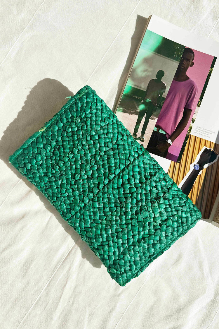Forest Garden Clutch Bag - Teal ACCESSORIES Sage and Paije