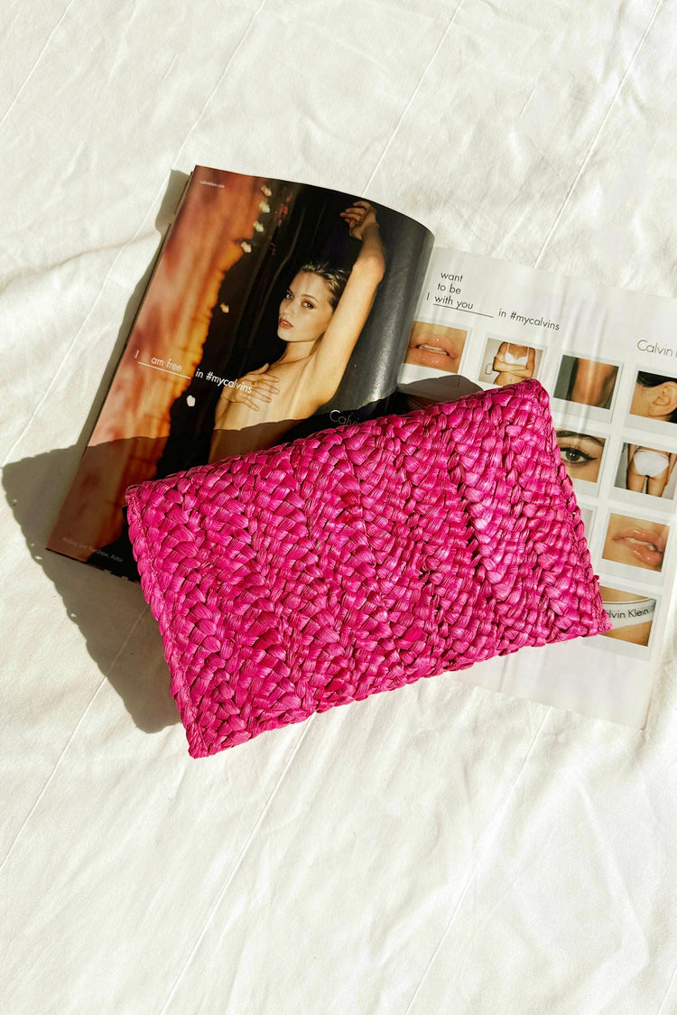 Stay Closer Clutch Bag - Hot Pink ACCESSORIES Sage and Paije