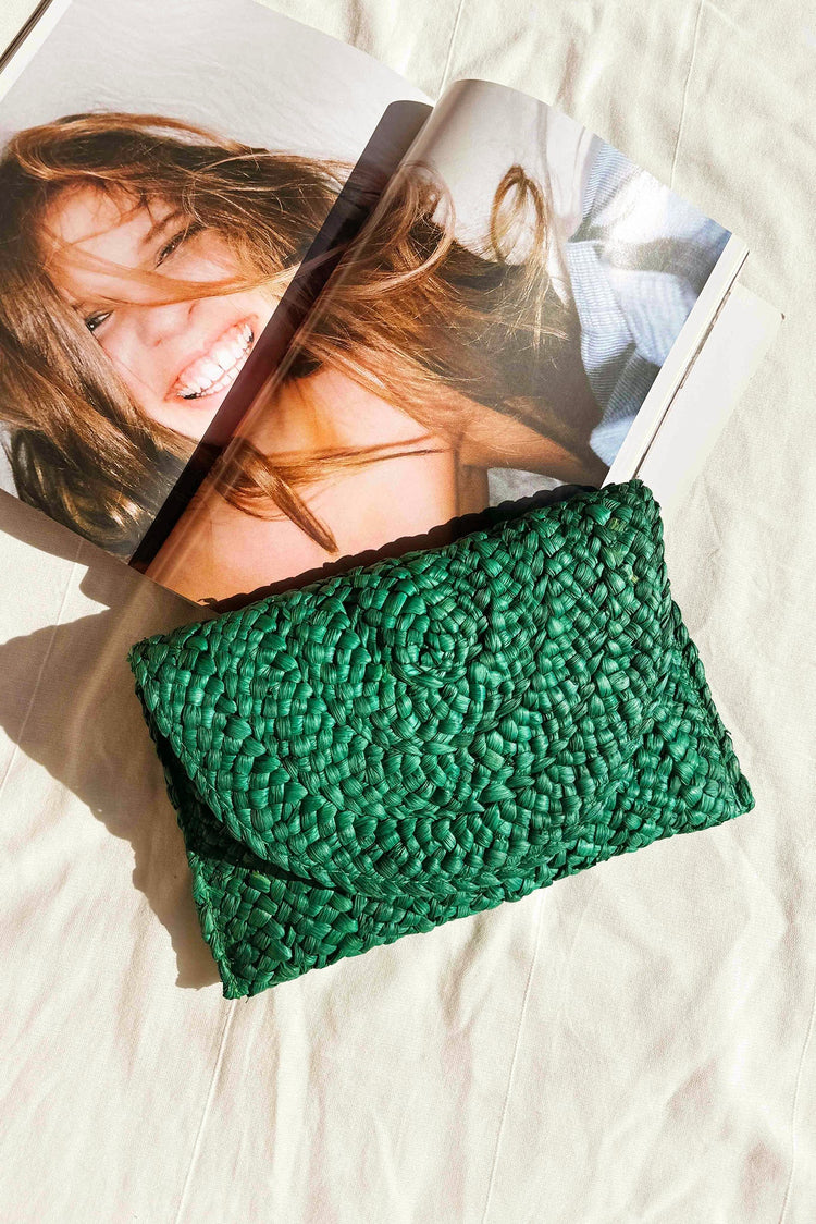 Forest Garden Clutch Bag - Teal ACCESSORIES Sage and Paije