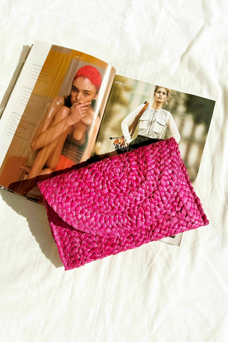 Stay Closer Clutch Bag - Hot Pink ACCESSORIES Sage and Paije