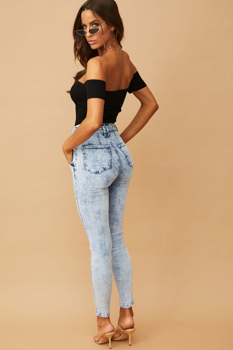Double Standards Denim Jeans - Blue DENIM Sage and Paije