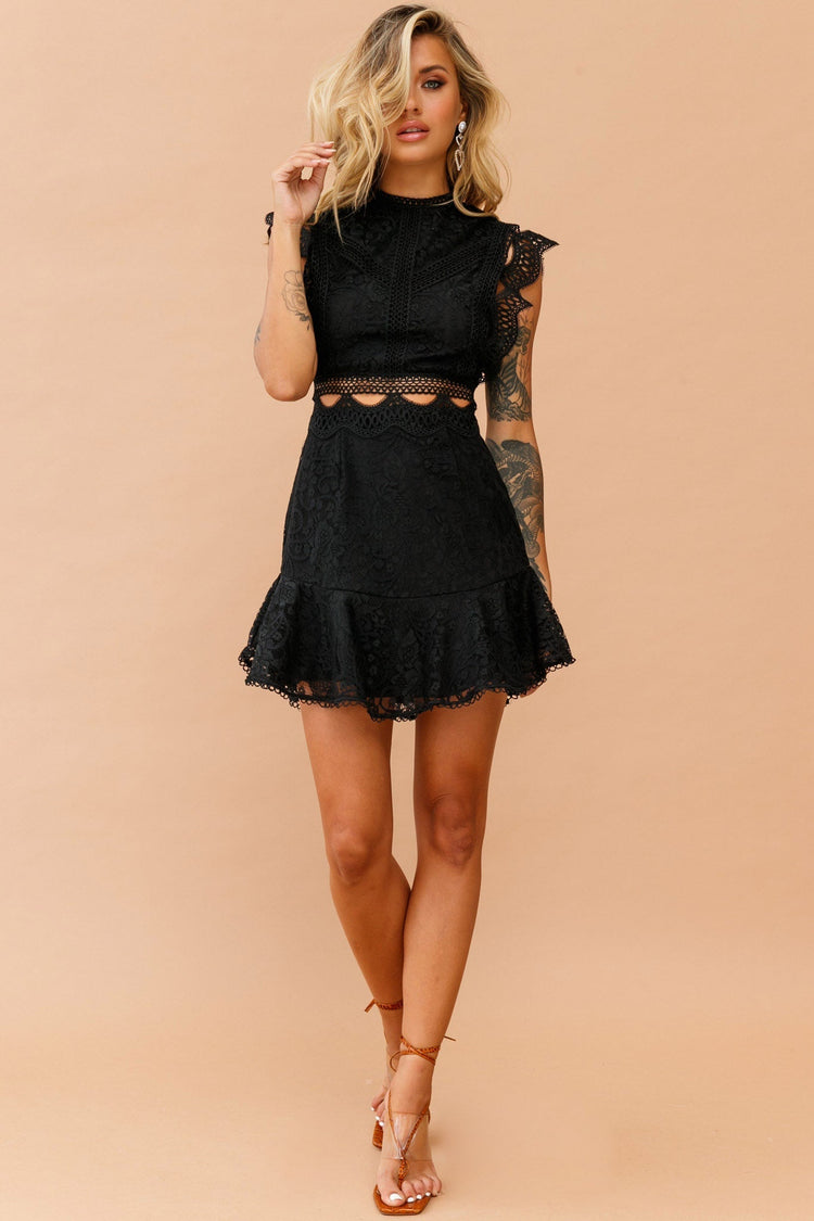 Worth The Chase Dress - Black DRESSES Sage and Paije