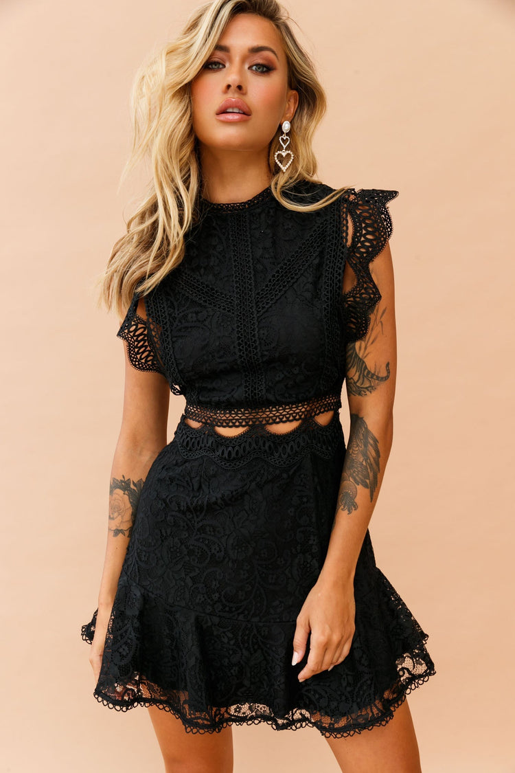 Worth The Chase Dress - Black DRESSES Sage and Paije