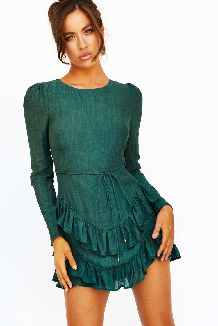 Skylar Mini Dress - Green DRESSES Sage and Paije