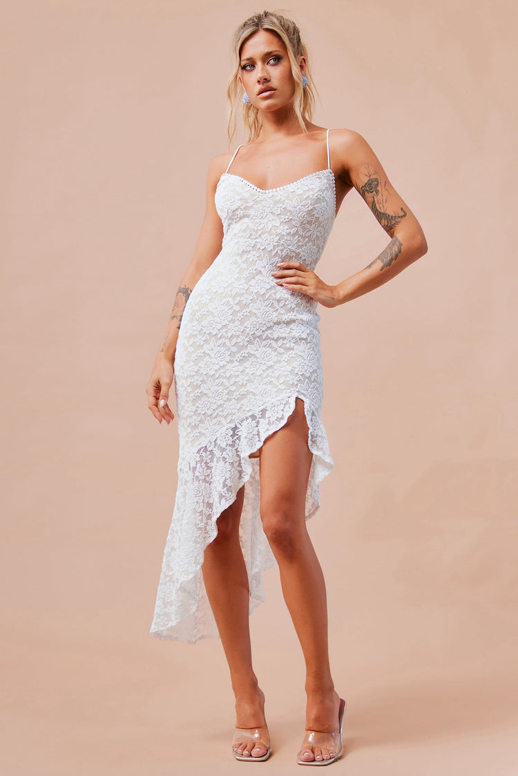 Living My Truth Midi Dress - White DRESSES Sage and Paije