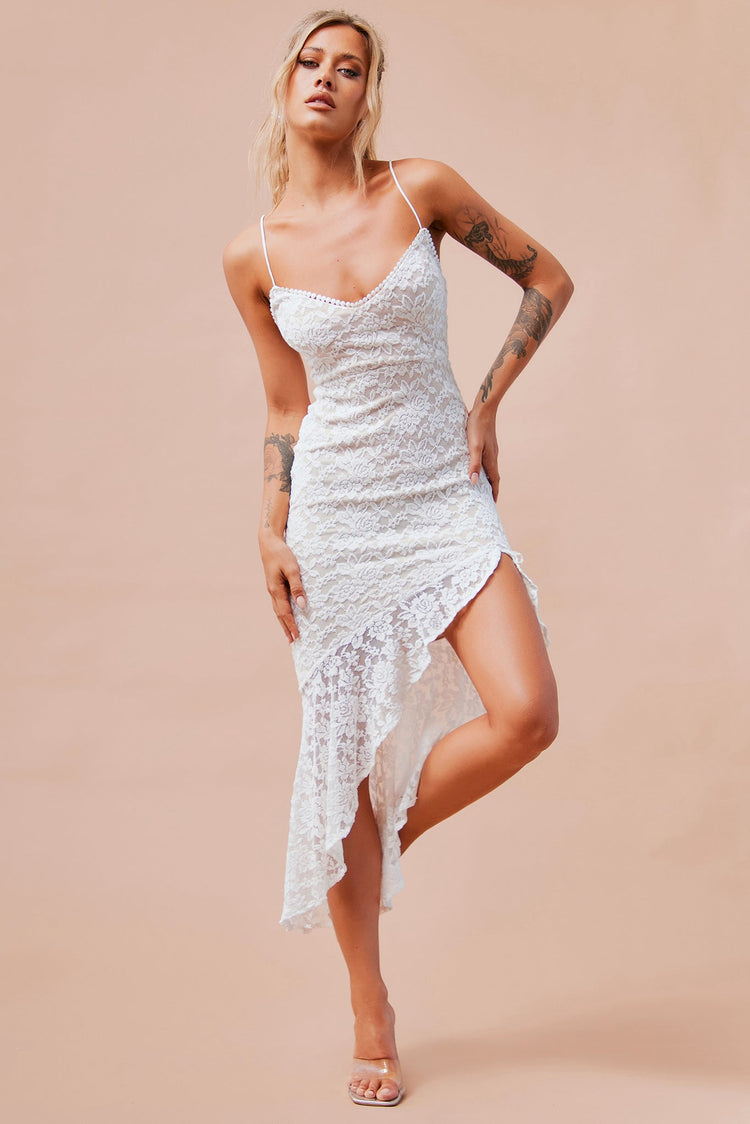 Living My Truth Midi Dress - White DRESSES Sage and Paije