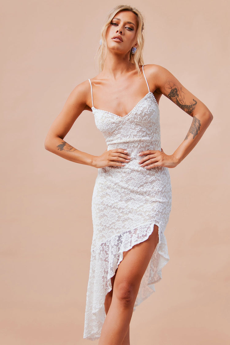 Living My Truth Midi Dress - White DRESSES Sage and Paije