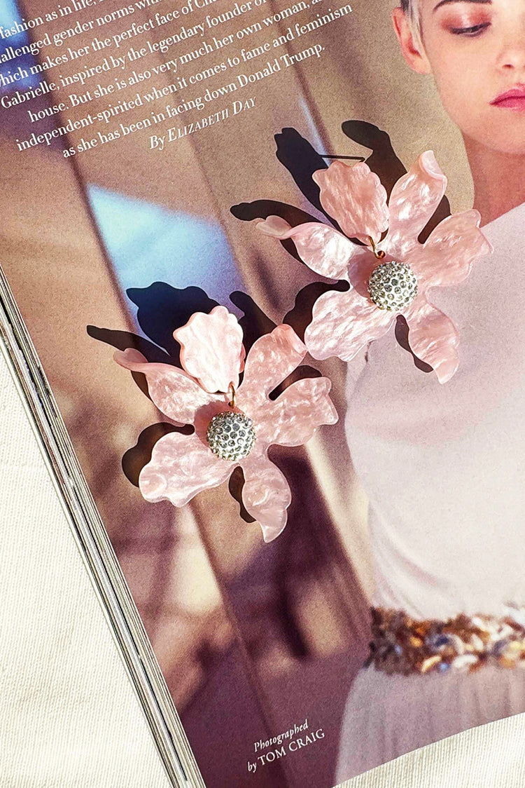 Lorena Earrings - Pink ACCESSORIES Sage and Paije