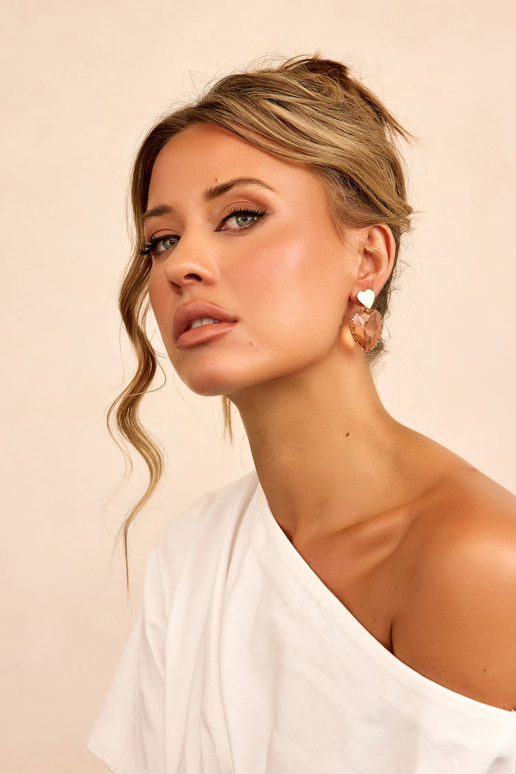 Disco Sole Earrings - Rose Gold-ACCESSORIES