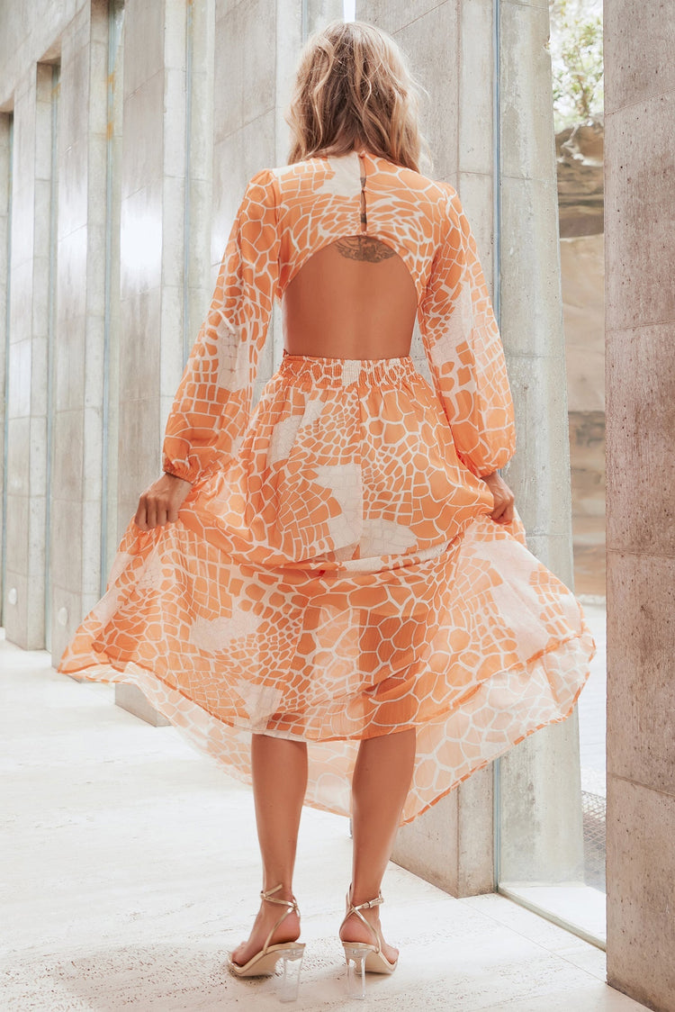 Here & There Maxi Dress - Orange DRESSES Sage and Paije