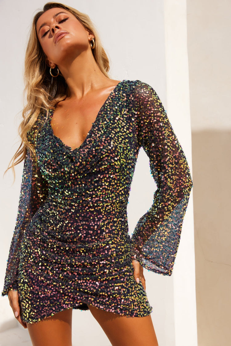 Changing The Rules Mini Dress - Navy DRESSES Sage and Paije