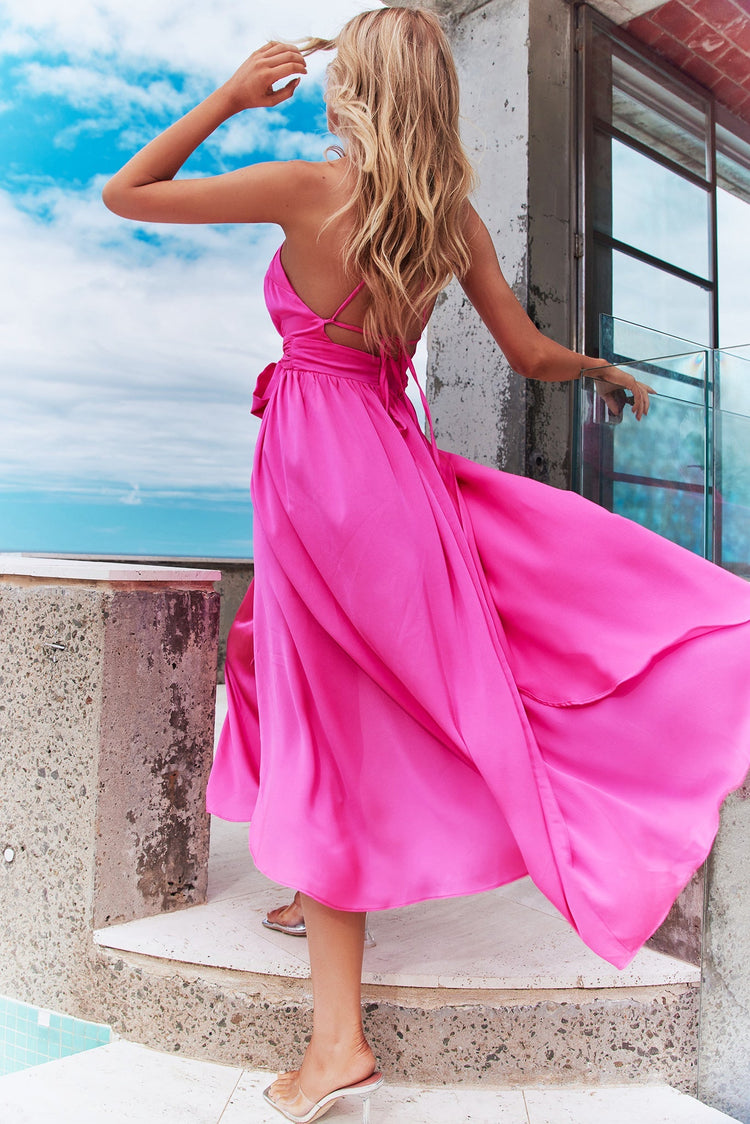 Marigold Maxi Dress - Hot Pink DRESSES Sage and Paije