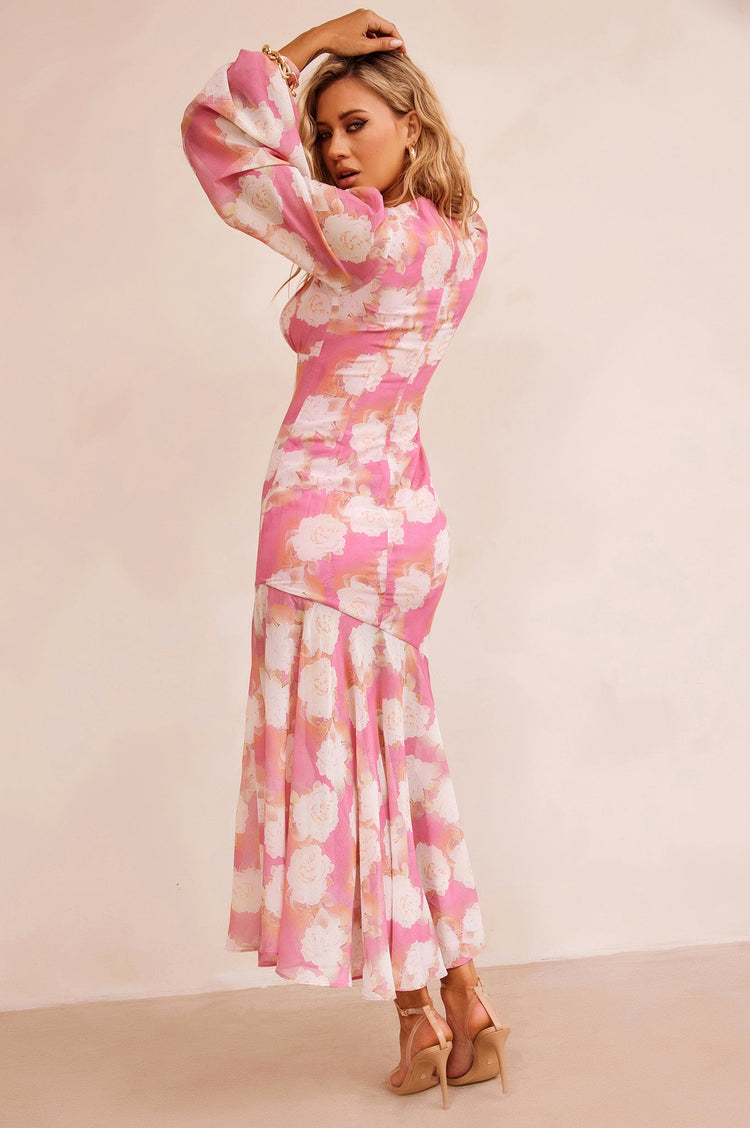 Formation Midi Dress - Pink DRESSES Sage and Paije