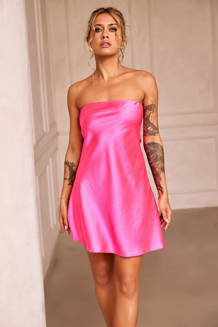 Barbie Mini Dress - Hot Pink DRESSES Sage and Paije