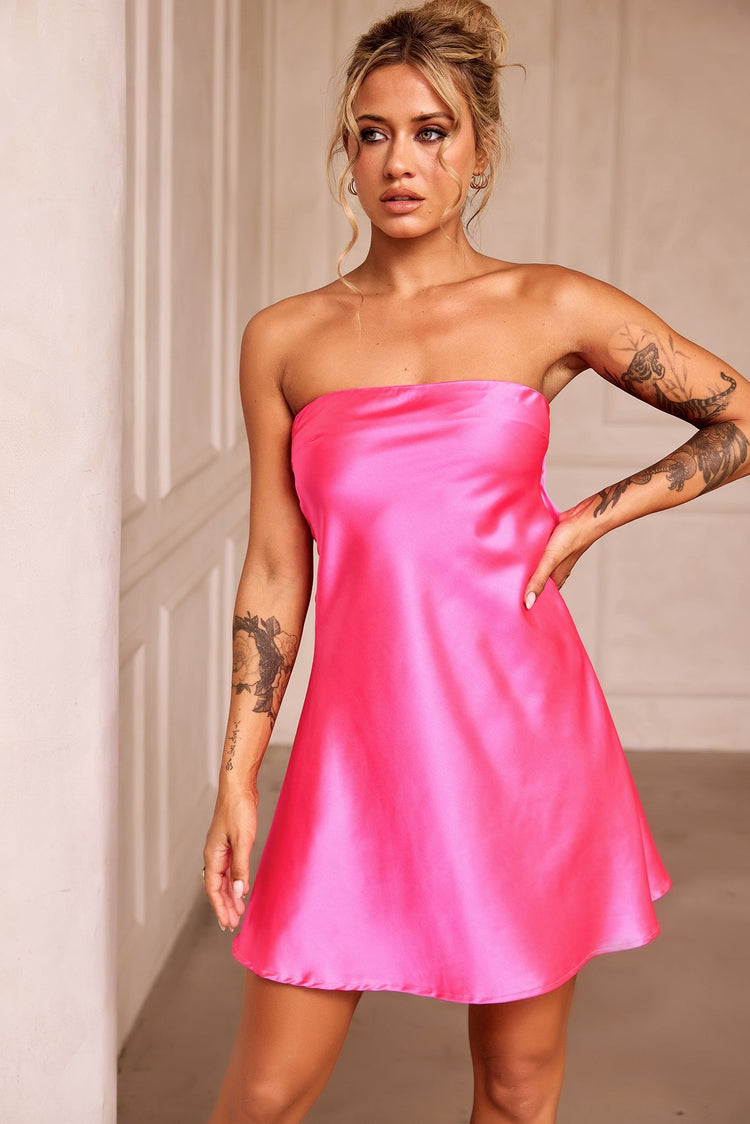 Barbie Mini Dress - Hot Pink DRESSES Sage and Paije
