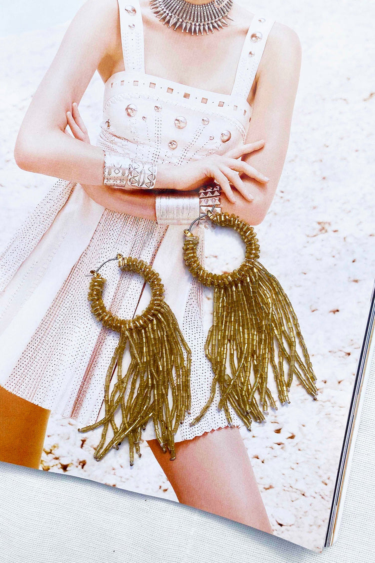 Brunch Date Earrings - Champagne ACCESSORIES Sage and Paije