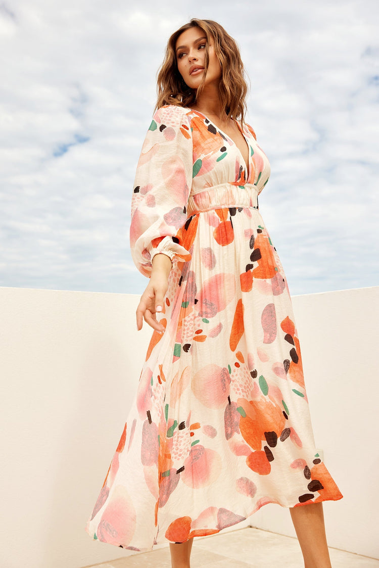 Most Wanted Midi Dress - Orange DRESSES Sage and Paije