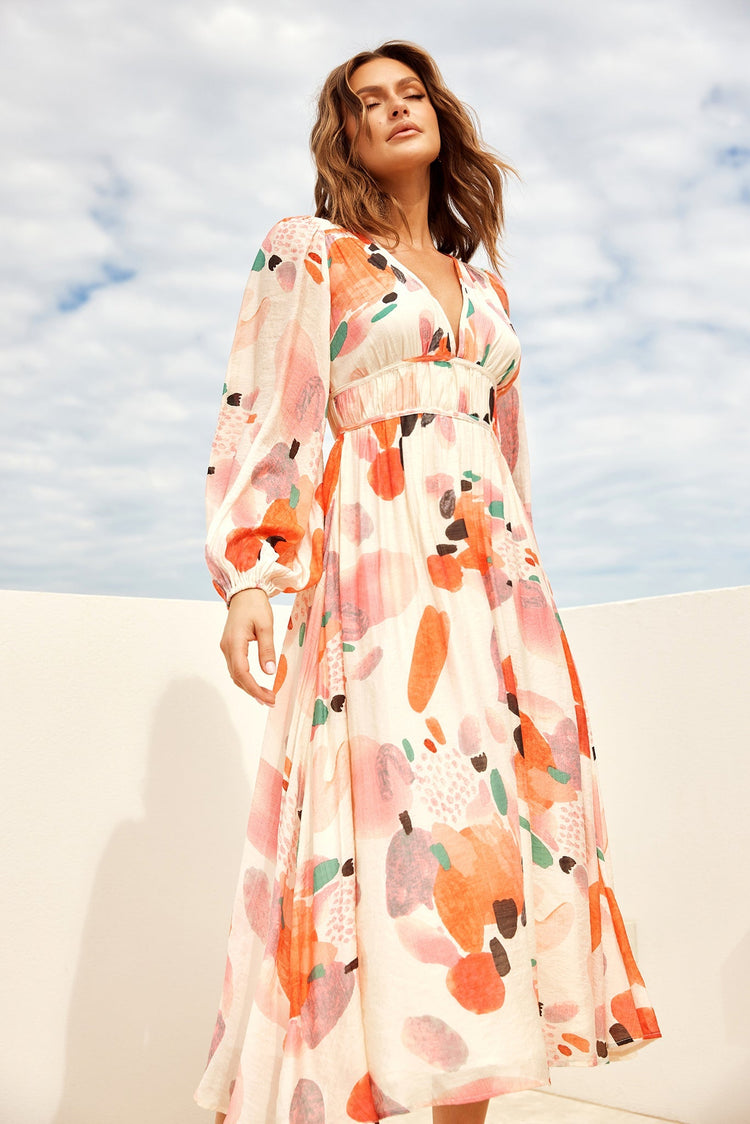 Most Wanted Midi Dress - Orange DRESSES Sage and Paije