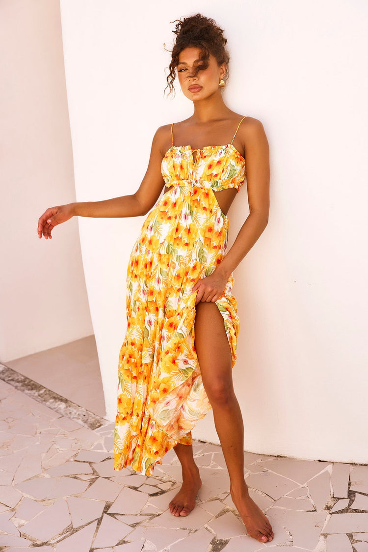 Forever Yours Maxi Dress - Yellow DRESSES Sage and Paije