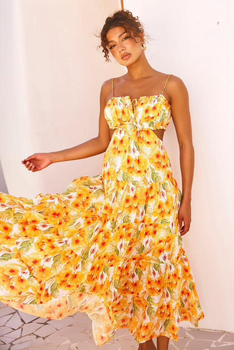 Forever Yours Maxi Dress - Yellow DRESSES Sage and Paije