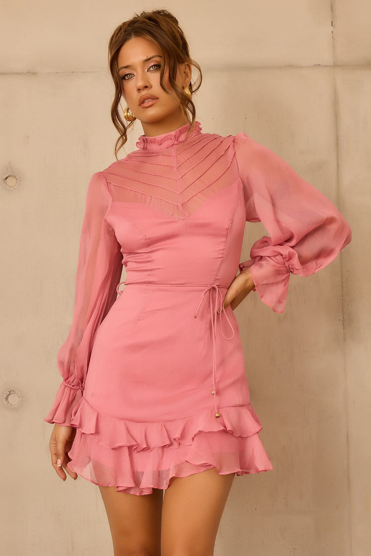 Look Into The Sun Mini Dress - Blush DRESSES Sage and Paije