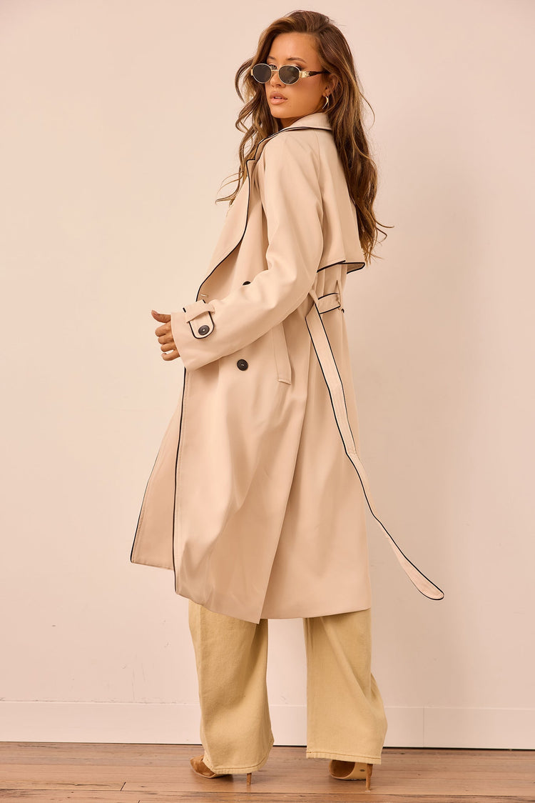 Calla Lilly Trench Coat - Beige OUTWEARS Sage and Paije
