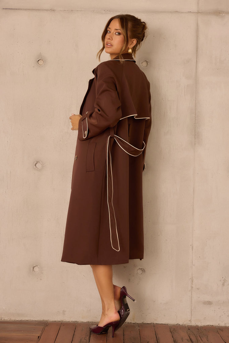 Calla Lilly Trench Coat - Espresso OUTWEARS Sage and Paije