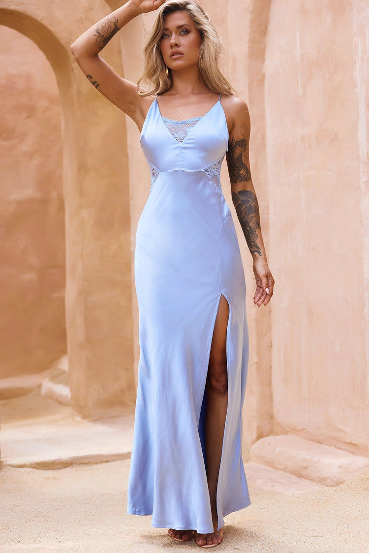 Sightseer Maxi Dress - Steel Blue DRESSES Sage and Paije