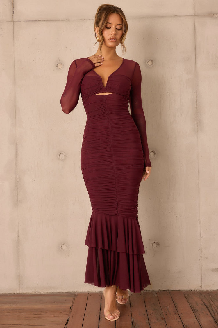Whispering Love Maxi Dress - Wine DRESSES Sage and Paije