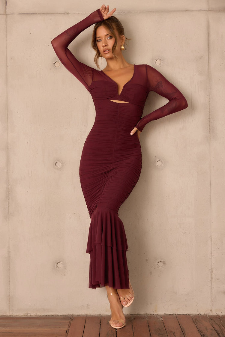 Whispering Love Maxi Dress - Wine DRESSES Sage and Paije
