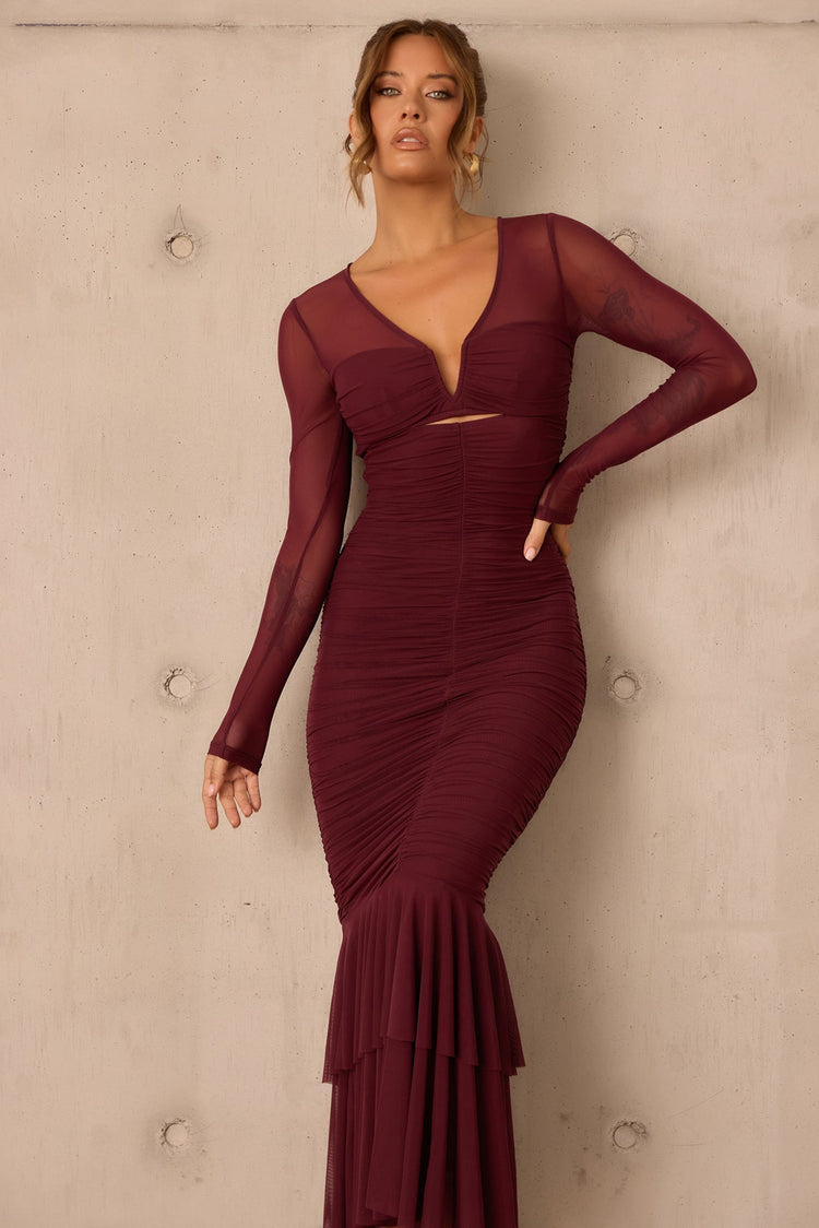 Whispering Love Maxi Dress - Wine DRESSES Sage and Paije