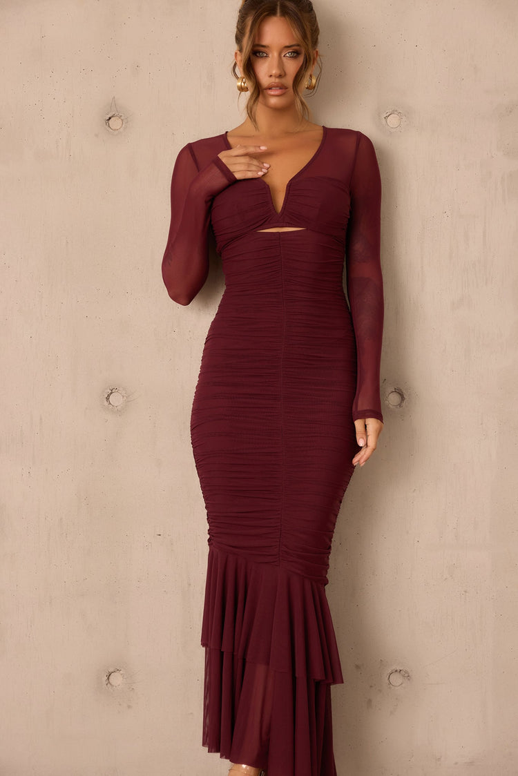 Whispering Love Maxi Dress - Wine DRESSES Sage and Paije