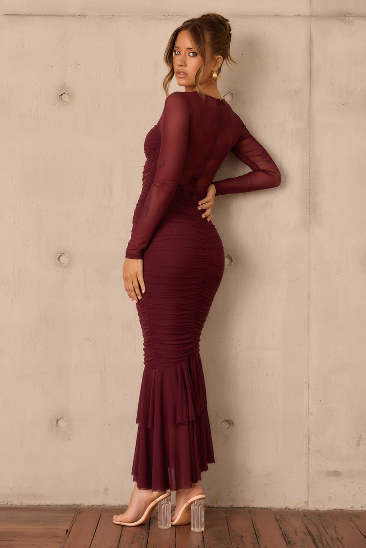 Whispering Love Maxi Dress - Wine DRESSES Sage and Paije
