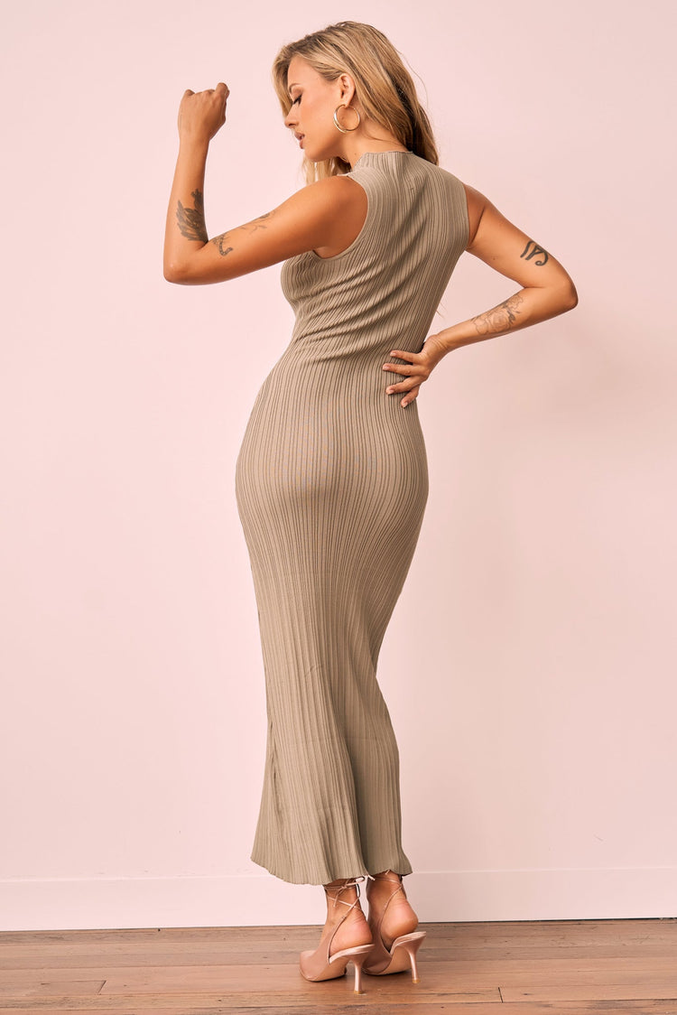 Significant Others Knit Midi Dress - Sage KNITWEARS Sage and Paije