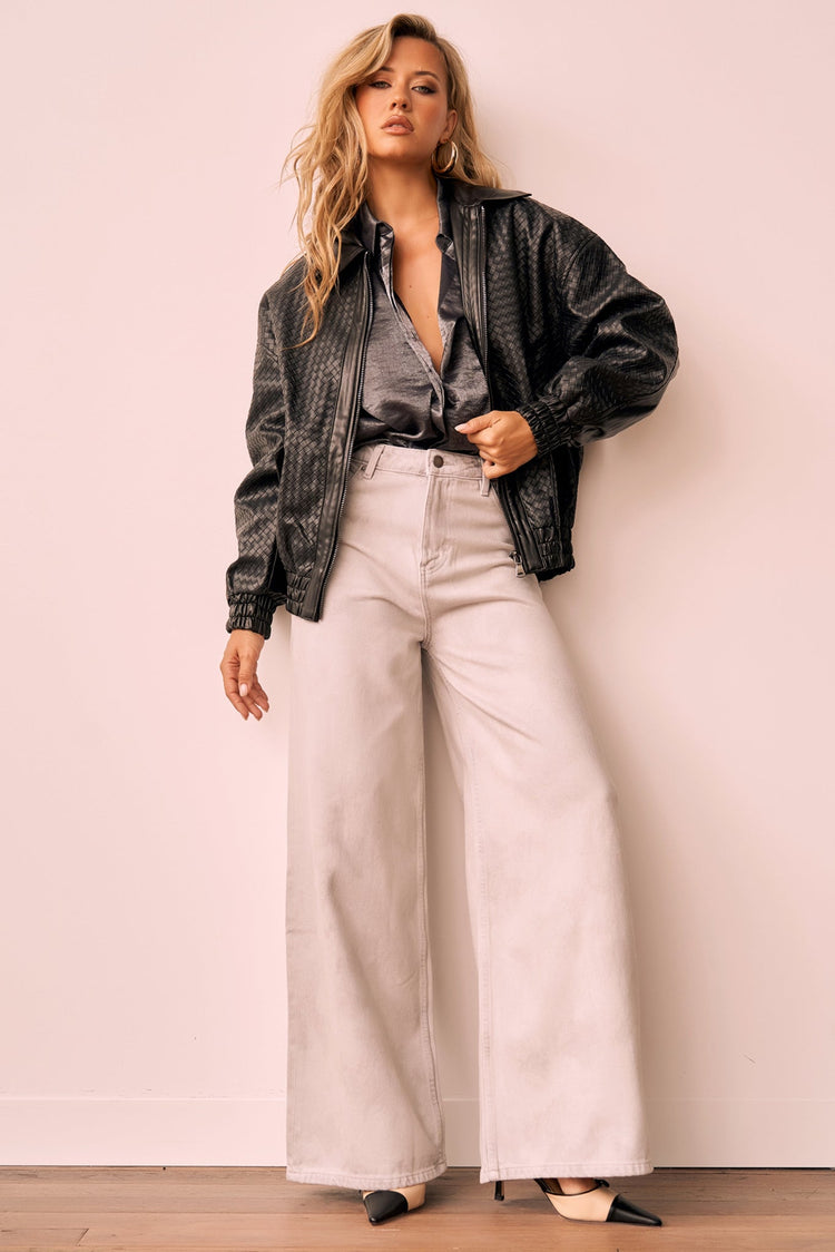 Singin' In The Wind Vegan Leather Jacket - Black OUTWEARS Sage and Paije