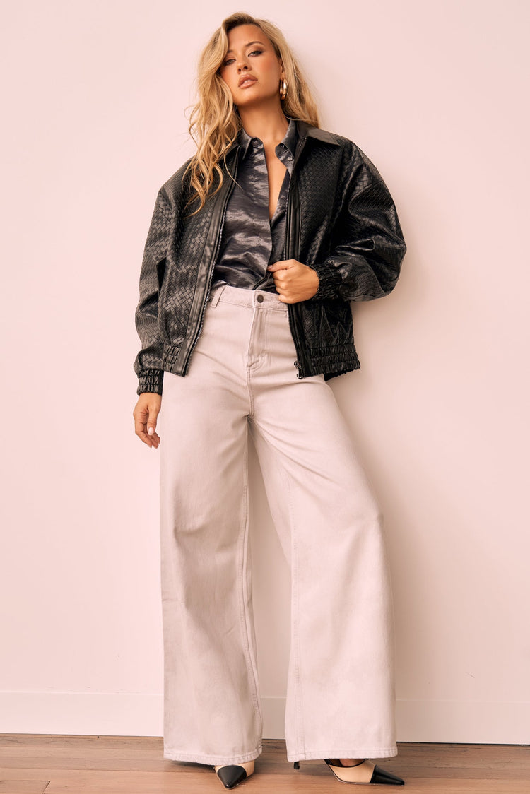 Singin' In The Wind Vegan Leather Jacket - Black OUTWEARS Sage and Paije