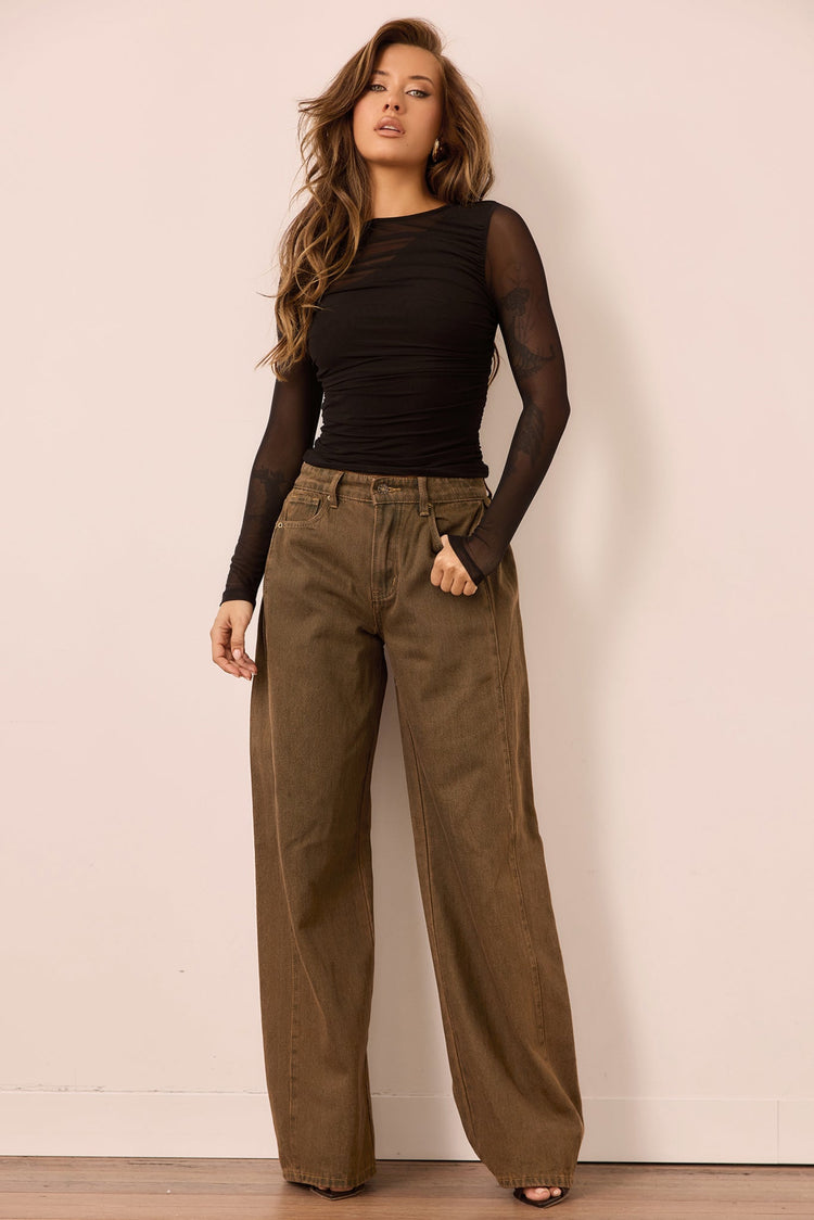 Just Like Me Mesh Top - Black