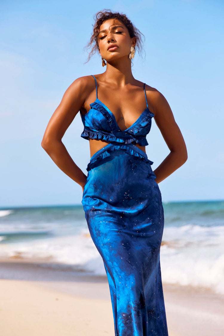 Bohemian Nights Maxi Dress - Blue DRESSES Sage and Paije