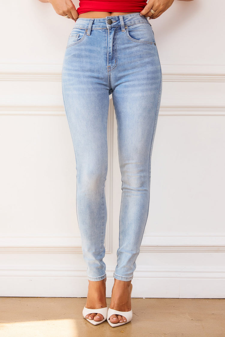 Sierra Jeans - Washed Blue DENIM Sage and Paije