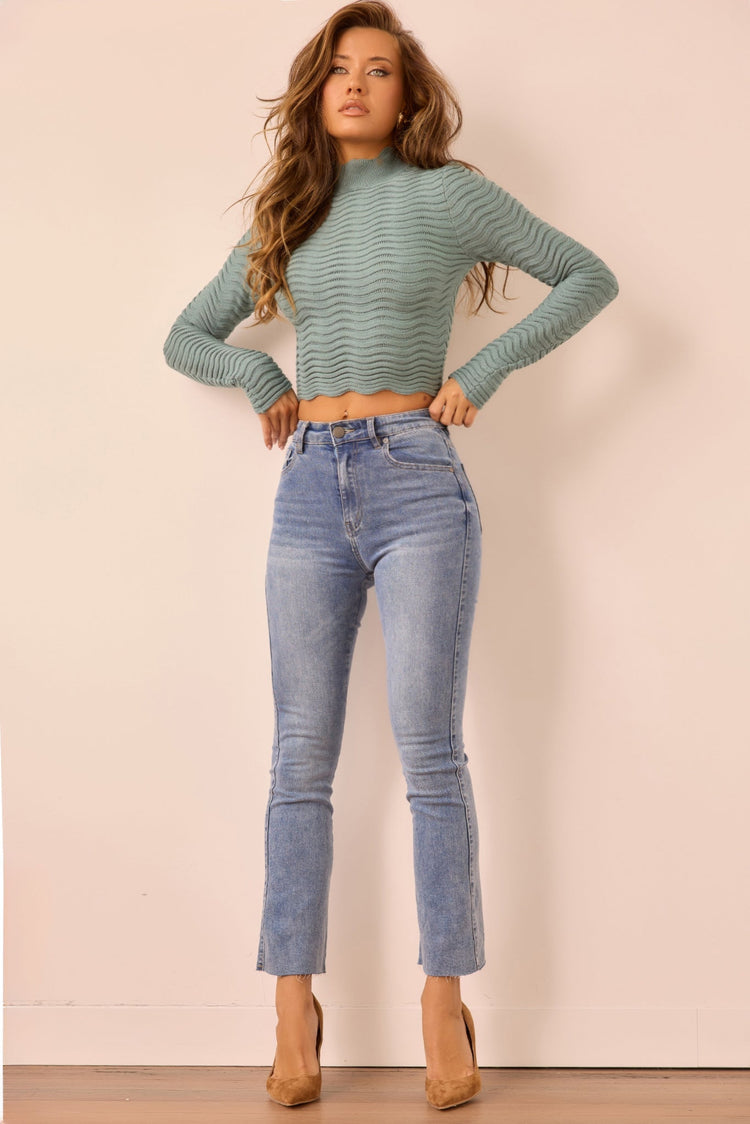 Saltwater Blue Jeans - Washed Blue DENIM Sage and Paije
