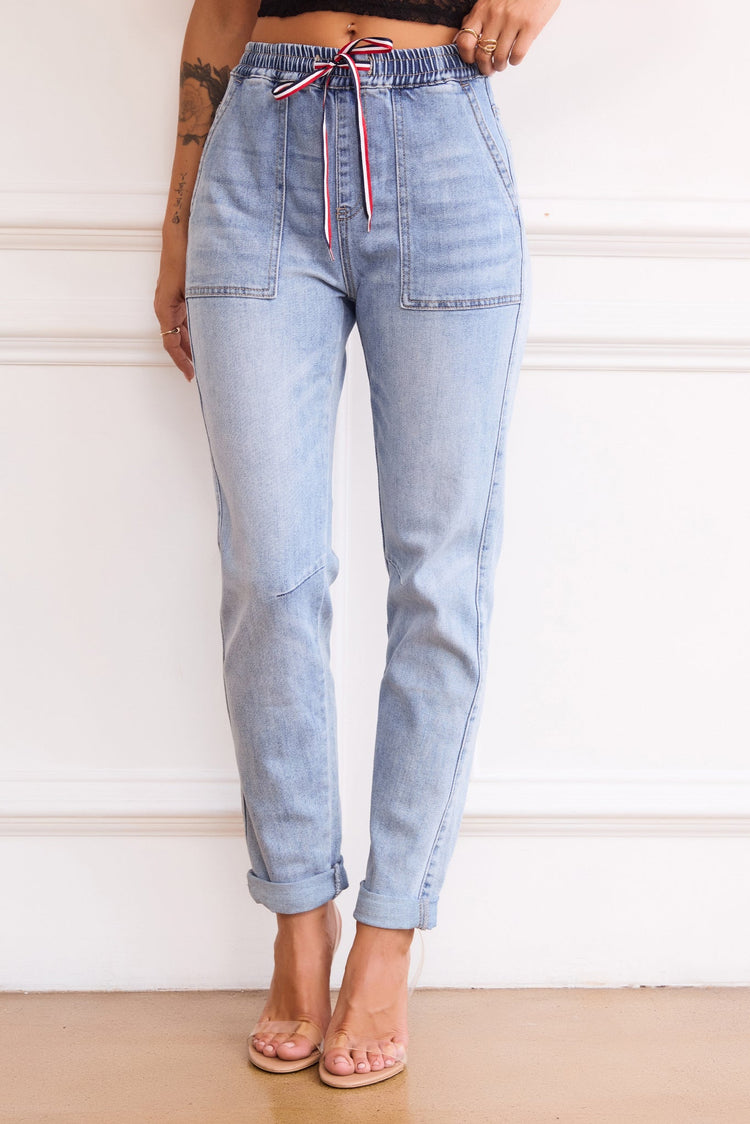 Pretty Lies Jeans - Blue DENIM Sage and Paije