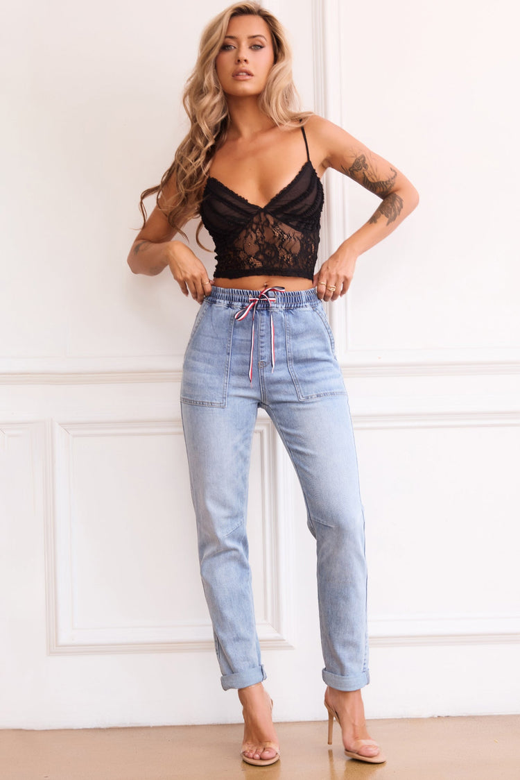 Pretty Lies Jeans - Blue DENIM Sage and Paije