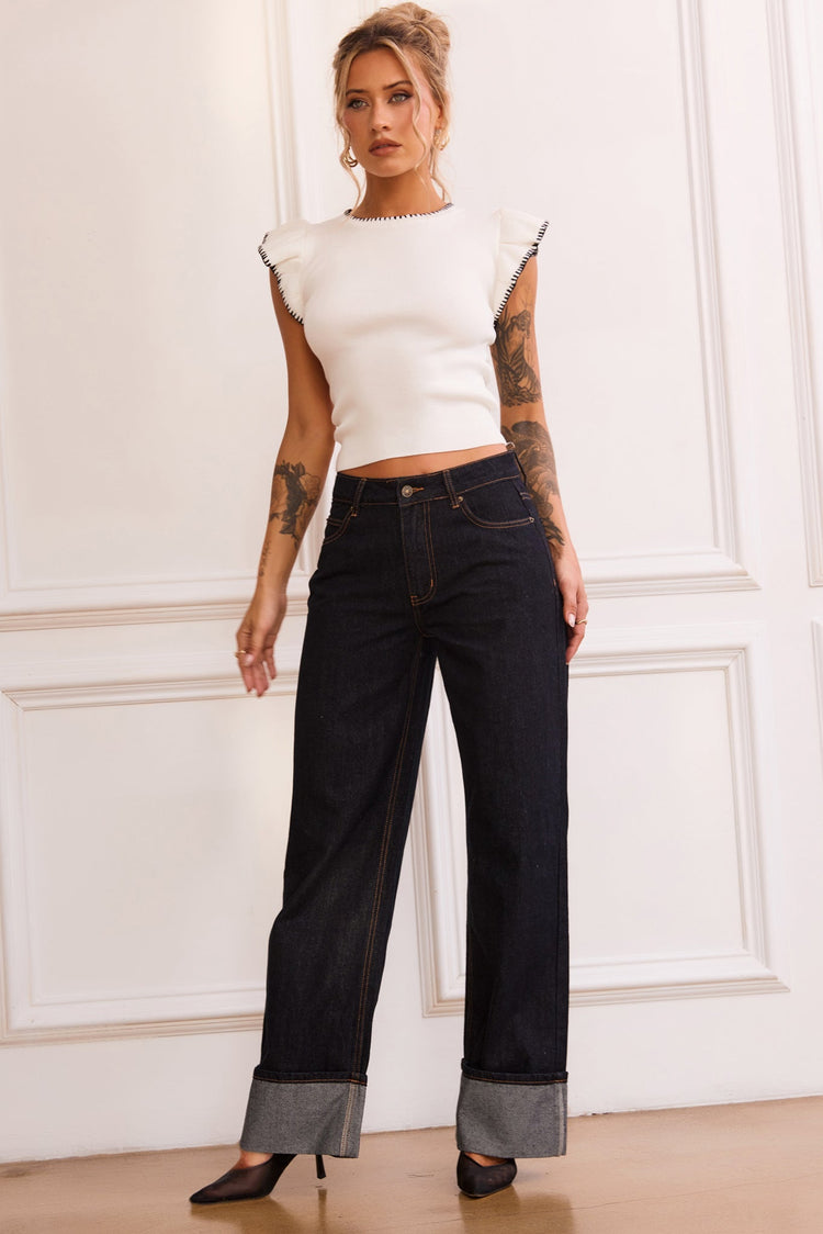 Maggy Knit Top - White TOPS Sage and Paije