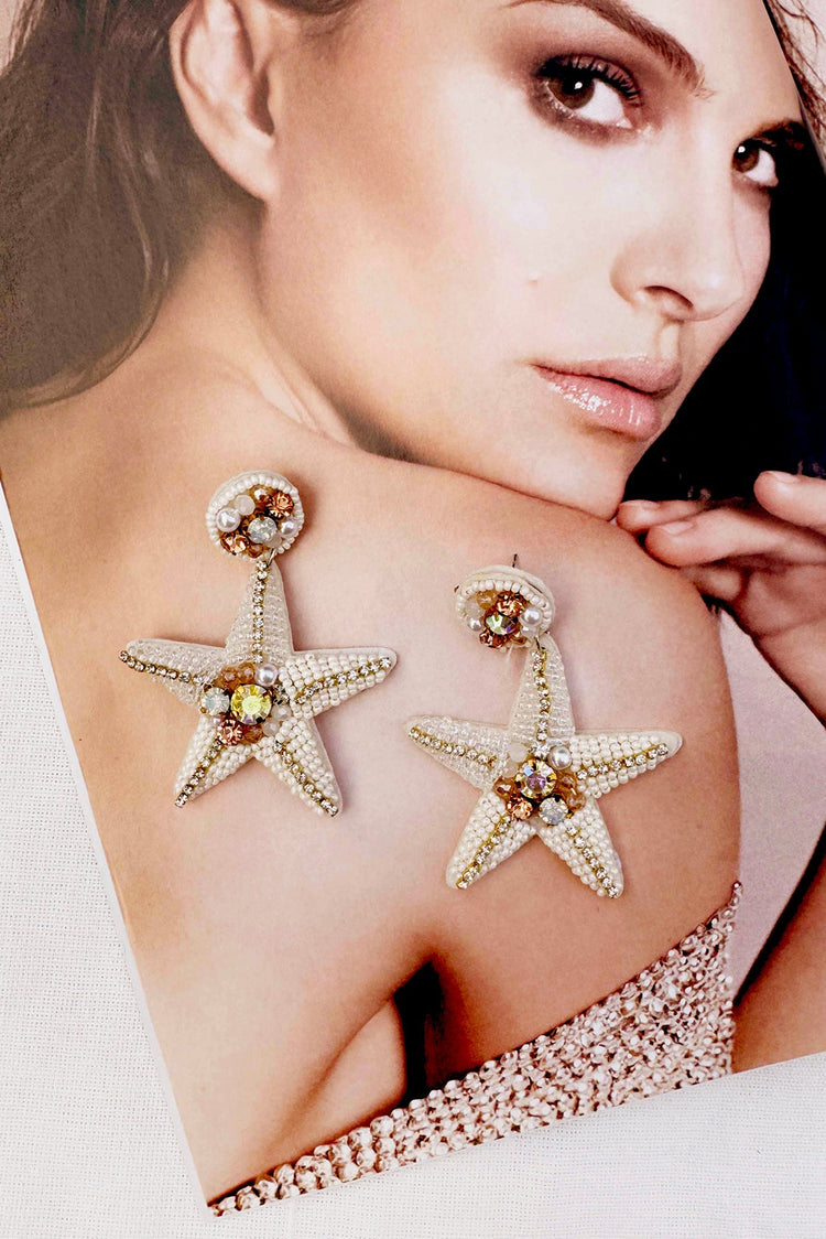 Perfect Sea Earrings - White ACCESSORIES Sage and Paije