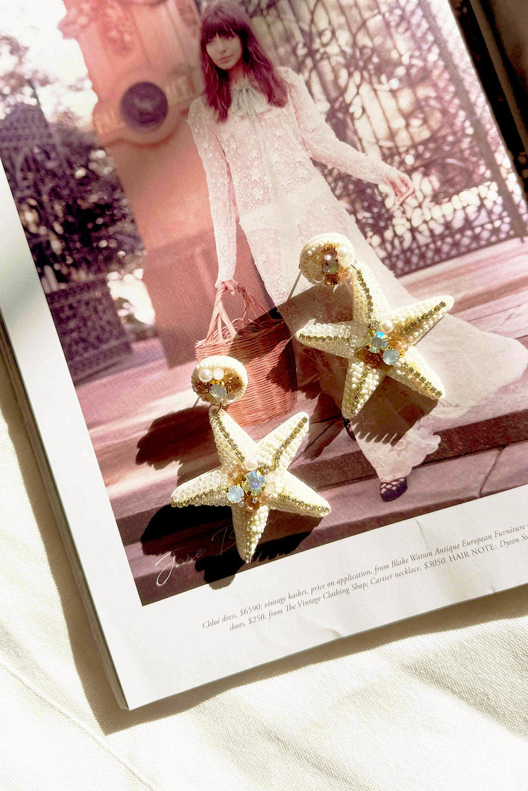Perfect Sea Earrings - White ACCESSORIES Sage and Paije