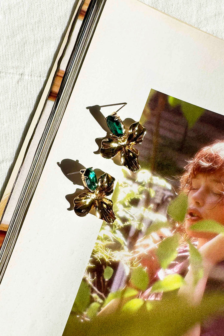 Verdant Muse Earrings - Green ACCESSORIES Sage and Paije