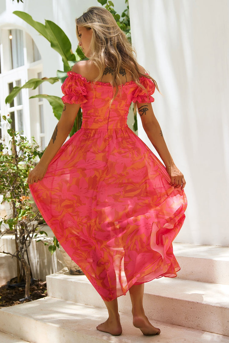 Sunset Serenade Maxi Dress - Pink Multi DRESSES Sage and Paije