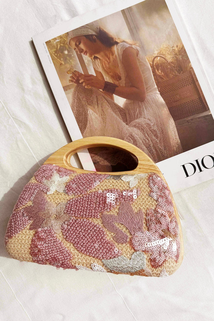 Etta Clutch Bag - Pink Multi ACCESSORIES Sage and Paije